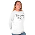 thumbnail image 4 of Home is Where the Cat Is Sweet Kitty Women Plus Size Long Sleeve Graphic Tee Brisco Brands 2X, 4 of 5