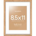 thumbnail image 1 of Marco de fotos Homeforia, 8,5 x 11 cm, madera de roble natural con cristal templado, 1 of 9
