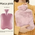 thumbnail image 1 of Bolsa de agua caliente de inyección de agua de invierno, bolsa de agua caliente de PVC a prueba de explosiones engrosada, compresa caliente para mujeres, calentador de manos de felpa para el hogar, 1 of 5