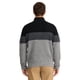 thumbnail image 2 of Suéter IZOD para hombre con botones y cuello alto simulado, color negro con bloques de color, talla XXL, 2 of 4