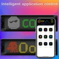 thumbnail image 2 of RGB LED Flexible Car Display Screen 20x64 Round Angle (102x348MM) - IP65 Waterproof, APP & Remote Control, Custom Images/Music Rhythm, 1280 Lamp Beads, USB Powered, 4.5m Cable for Rear Window, 2 of 7