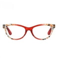 thumbnail image 2 of 3 Pairs of Red Trendy Fashion Reading Glasses Cat Eye Presbyopic Glasses Anti-Blue Light Spring Hinge Readers +4.00 for Women HD, 2 of 4