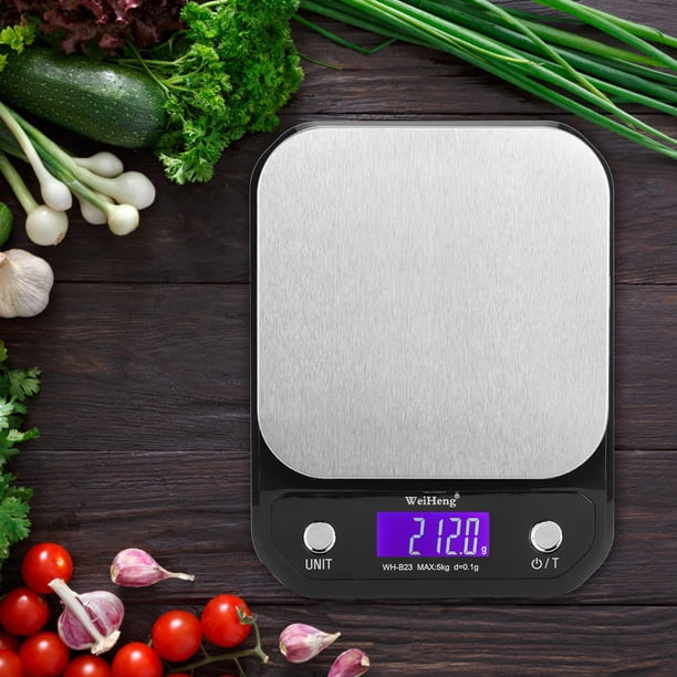 Báscula electrónica de cocina, 5 kg/0,1 g, báscula electrónica digital de cocina, báscula electrónica para alimentos, materiales ecológicos