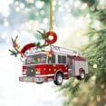 thumbnail image 3 of Decoración colgante personalizada para árbol de Navidad Sincero camión de bomberos, 3 of 9