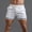 White, variant on Adeawade Mens Summer Solid Color Rainbow Pants Pocket Drawstring Loose Sports Running Straight Shorts Beach Pants Leisure Clothes 2Xl Green
