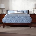thumbnail image 3 of Orlando Queen Solid Wood Foundation Bed in Walnut, 3 of 7