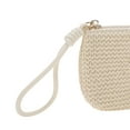 thumbnail image 5 of Unique Bargains 1 Pc Coin Purse Wallet Wrist Strap Woven Coin Purse Pouch Beige, 5 of 5