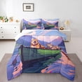 thumbnail image 2 of YST Cute Dog Bedding Set, Comforter Set, King Size, Purple, 2 of 6