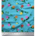 thumbnail image 1 of Soimoi polyester Crepe Fabric Dot,Leaves & Floral Artistic Decor Fabric Printed Yard 52 Inch Wide, 1 of 1