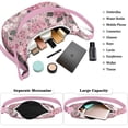 thumbnail image 5 of Lightweight Hobo Bag featuring Abstract Floral Watercolor Design Adjustable Strap Smooth Zipper Nylon Material Suitable for Daily Use and Outdoor Activities, 5 of 5