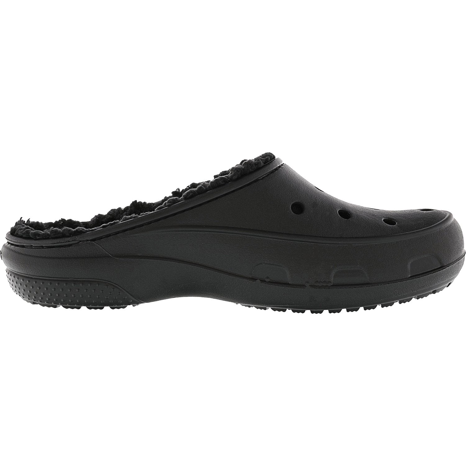 black lined crocs
