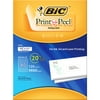 BIC CORPORATION Easy Print & Peel White Mailing Labels, 1/2 x 1 3/4, White, 960/Box