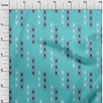 thumbnail image 2 of oneOone Polyester Lycra Fabric Arrow Sign Kasuri Print Fabric By The Yard 56 Inch Wide, 2 of 4