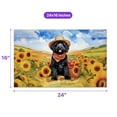 thumbnail image 5 of Vintage Portuguese Water Dog Says Hello Mother's Day Summer Sunflower Field Doormat PWD Portie Fishing Dog Lover Indoor Outdoor Welcome Mat - 12005, 5 of 5