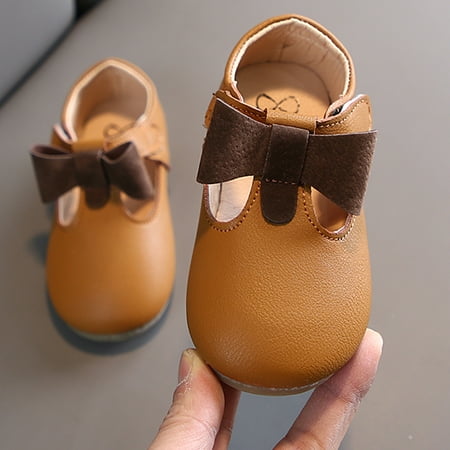 

〖Yilirongyumm〗 Baby Shoes Non-Slip Shoes Casual Shoes Princess Shoes Girls Baby Bowknot Breathable Baby Shoes