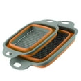 thumbnail image 1 of Czzoypi Fruit Washer (Orange), Colander for Kitchen Foldable Colander Fruit Vegetable Washing Basket Strainer Kitchen Tool, 1 of 3