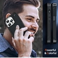 thumbnail image 7 of LEYI for Case iPhone 15 Pro, [Military Grade Drop Tested] Non-Slip Textured Grip Bumper Military Drop Resistant for iPhone 15 pro Case-Black, 7 of 7