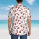 thumbnail image 4 of Fotbe Different Meat Camisa Hawaiana para Hombre Unisex – Camisa Casual de Verano con Botones de Manga Corta de Algodón y Lino,X-Large, 4 of 7