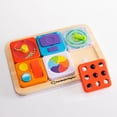 thumbnail image 1 of Tablero modular de actividades sensoriales Fat Brain Toys PlayTab Essentials, 1 of 8
