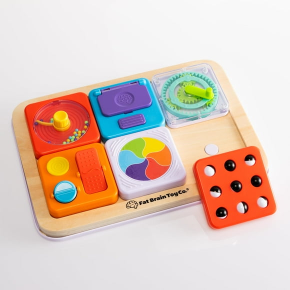 Tablero modular de actividades sensoriales Fat Brain Toys PlayTab Essentials