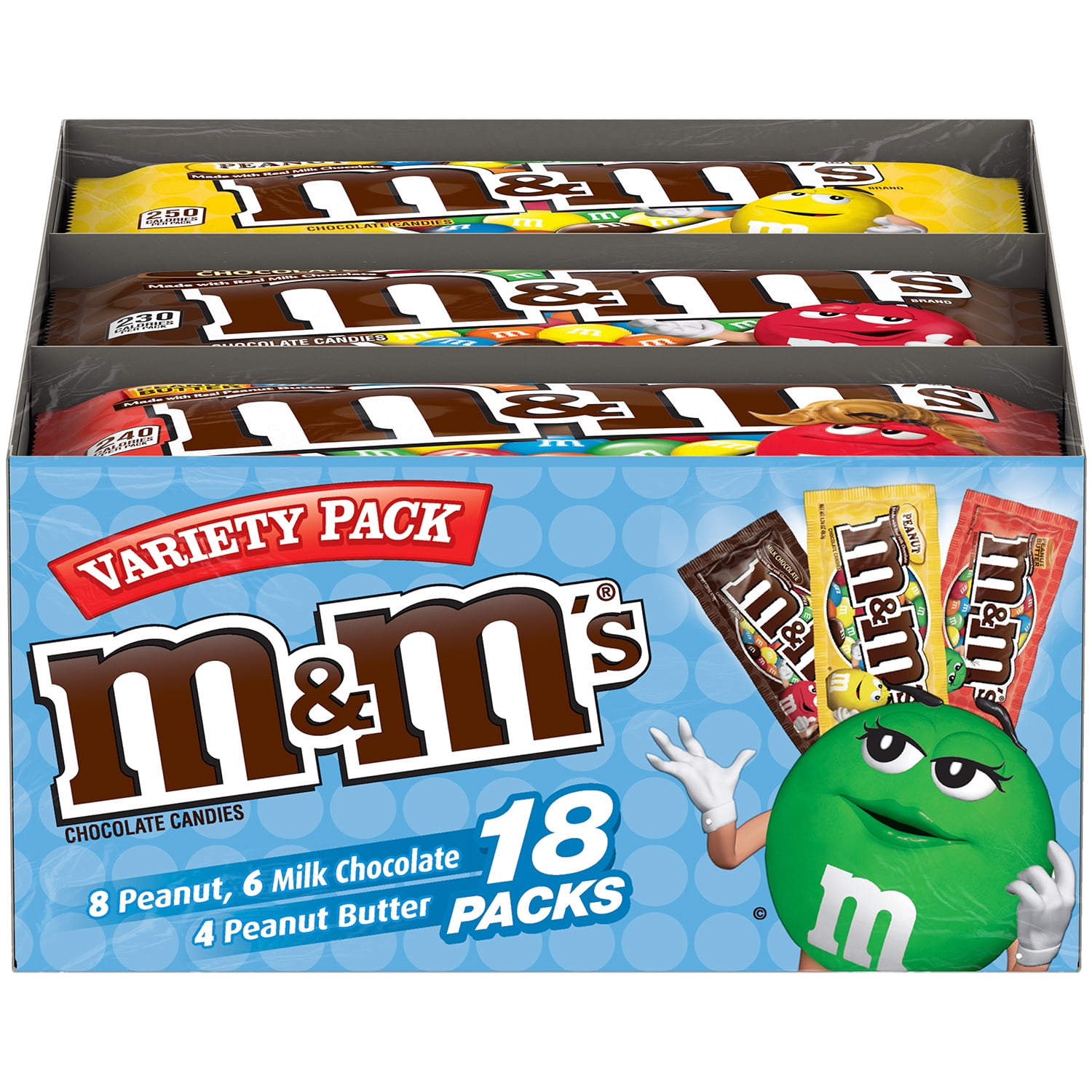 M&M'S Chocolate Candy Variety Pack, 18 Count