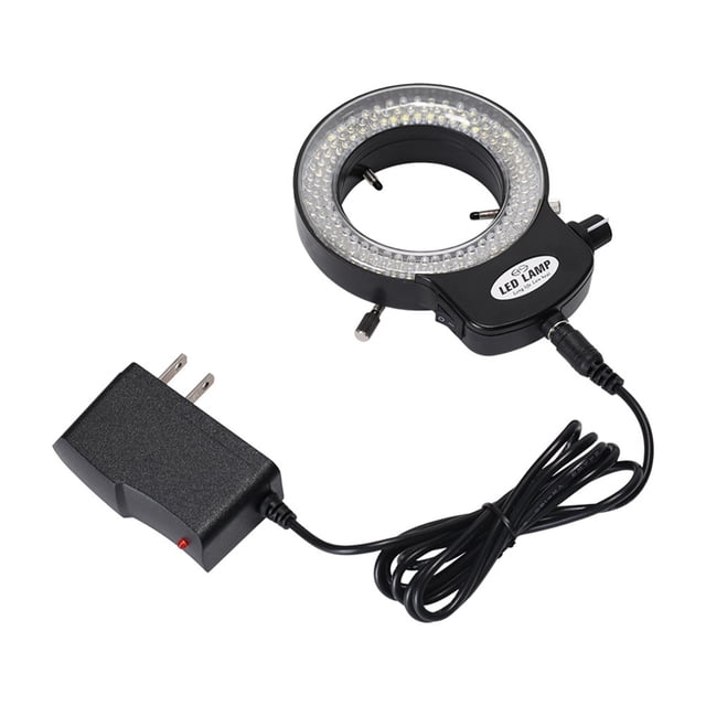 BTOER 144 LED Ring Light for Electron Microscopes-Adjustable 6500K, 0-100% Brightness
