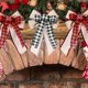 thumbnail image 2 of Nudo de Navidad Árbol de Navidad Colgante Guirnalda Decoraciones Árbol de Navidad Bowknot Adornos Arpillera Artesanía Arco Nudo Decoración para árbol de Navidad Topper Arco Puerta delantera Decoración Fason ZYY-2723, 2 of 4
