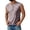 Brown, variant on Mens Tank Tops Summer Sleeveless Gym Muscle Henley Shirt Casual Workout Gym Slim Fit Shirt Big and Tall Button Tank