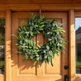 thumbnail image 3 of Fmxomd Olive Wreath for Front Door - Artificial Greenery Spring Summer Wreath with Mixed Leaves & Olive Fruit - Large All Season Farmhouse Decor for Indoor Outdoor Wall Wedding, 3 of 6