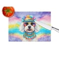 thumbnail image 5 of Bichon Frise Hippie Dawg Glass Cutting Board Large 12 in x 15 in, 5 of 5