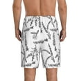 thumbnail image 4 of Lsque Lavender Flowers Mens Sleep Pajama Shorts,Short Pajama Pants, Cotton Ultra-Soft Knit-X-Large, 4 of 9