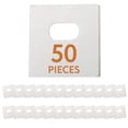 thumbnail image 1 of Pestañas de reparación de persianas verticales IMPRESA, transparentes, 50 pestañas con toallitas, 1 of 6