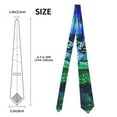 thumbnail image 3 of Gaeub Colorful Stained Glass Crocodile Men's Classic Woven Jacquard Necktie Perfect for Weddings & Parties, 3 of 7
