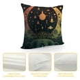 thumbnail image 4 of COMIO  Moon &amp; Star Alchemy Magical Astrology Burlap Throw Pillow Case Cushion Cover Couch Sofa Decorative Square, 4 of 5