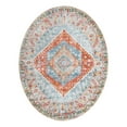 thumbnail image 3 of Unique Loom Paragon Collection Area Rug - Naples (8' 2" x 10' Oval Salmon/Blue), 3 of 7