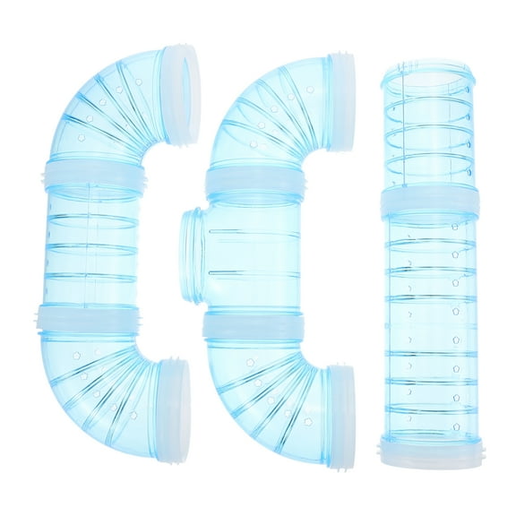 WSTEER Plastic Hamster Tube Set for Cage Maze Connector, External Pipe for Hamster Cage Accessories