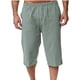 thumbnail image 1 of Pantalones de Lino Casual Suelto Cortado, Color Sólido Cordón Mezcla de Algodón para el Uso Diario, 1 of 7
