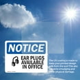 thumbnail image 6 of (2 Pack) Ear Plugs Available In Office Sign, 6 of 7