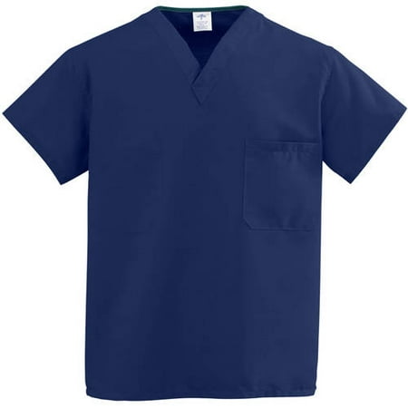 Beige Crackle Finish - Medline ComfortEase Unisex Reversible V-Neck Scrub Top