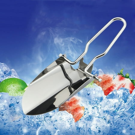 

2Pcs/Set Stainless Steel Ice Cream Scoop Kitchen Flour Coffee Pet Feeder Spade