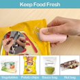 thumbnail image 2 of Mini Chip Bag Sealer, Handheld Heat Vacuum Sealer And Cutter, Portable Chip Bag Resealer Machine For Snack Plastic Fresh Bags Cookies - Green - Batter, 2 of 5