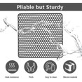 thumbnail image 5 of Silicone Kitchen Sink Protector Mat For Stainless Steel Or Porcelain Farmhouse Sink, 13.75" X 13.5" (black) Starlight, 5 of 5