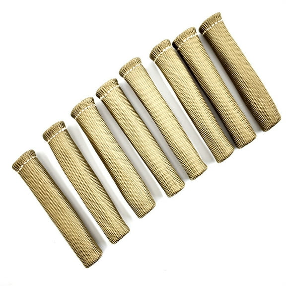munirater 8 Pcs 1800° Spark Plug Wire Boots Heat Shield Protector Sleeve Replacement for BBC SBC 350 Titanium