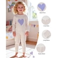 thumbnail image 6 of 18 Months Baby Girls Clothes 24 Months Girls 3 Pack Fall Winter Outfits Toddler Girl Long Sleeve Top Pants 6PCS Clothing Set Purple, 6 of 6