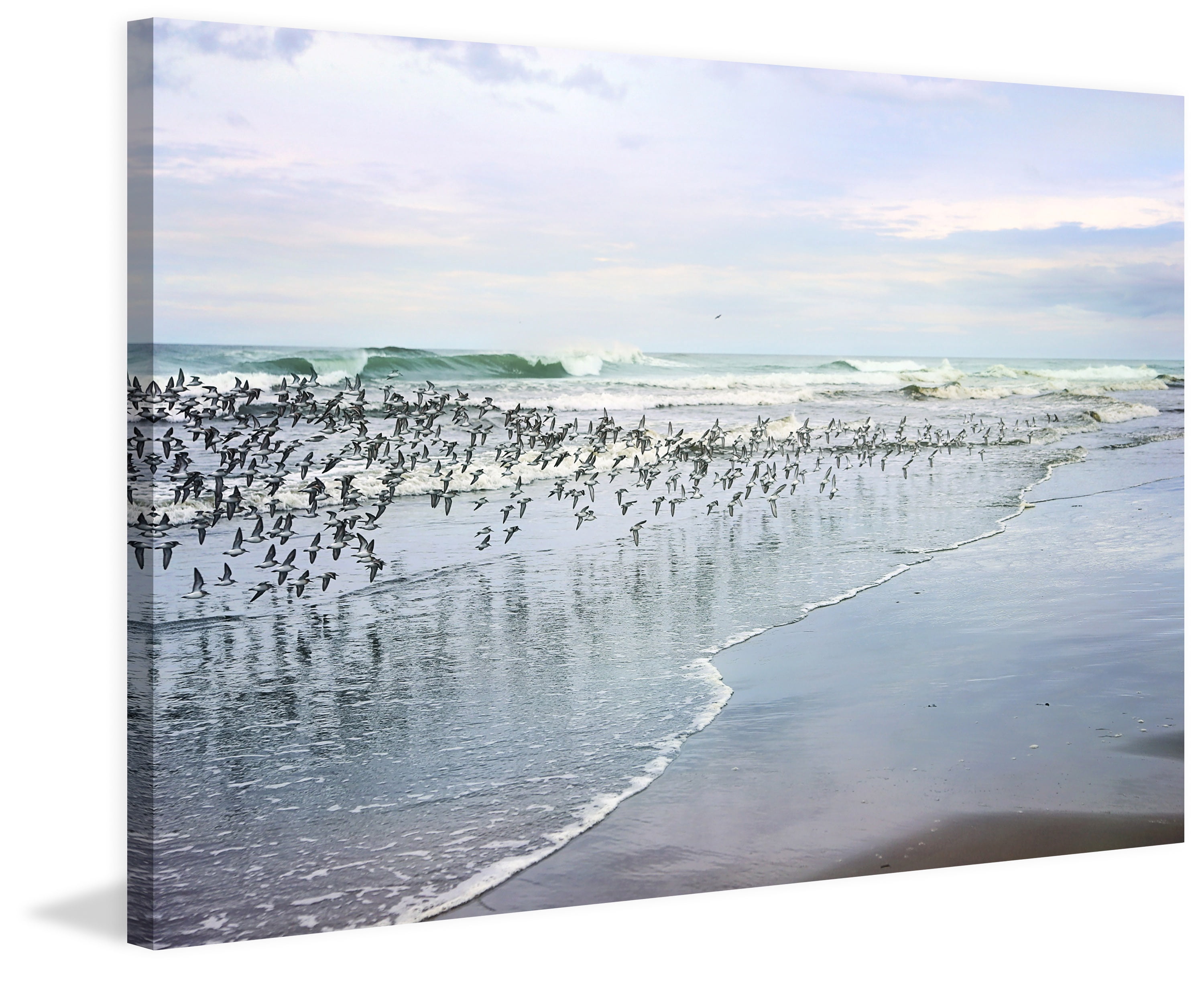 "Sea Birds" Painting Print on Wrapped Canvas