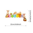 thumbnail image 3 of Easter 2023 Easter Corner Doorplate Rabbit Egg Doorframe Corner Doorframe Decoration, 3 of 8
