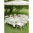 thumbnail image 4 of Outdoor Tablecloth with Umbrella Hole for Patio/Picnic/Party/Camping, Watercolor Forest Sage Green Waterproof Table Cloth Rectangle Table Cover Washable, Abstract Art Modern Trees (60"x 84"), 4 of 8