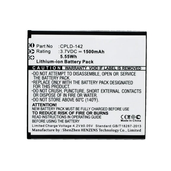 Batteries N Accessories BNA-WB-L3248 Cell Phone Battery - Li-Ion, 3.7V, 1500 mAh, Ultra High Capacity Battery - Replacement for Coolpad CPLD-142 Battery