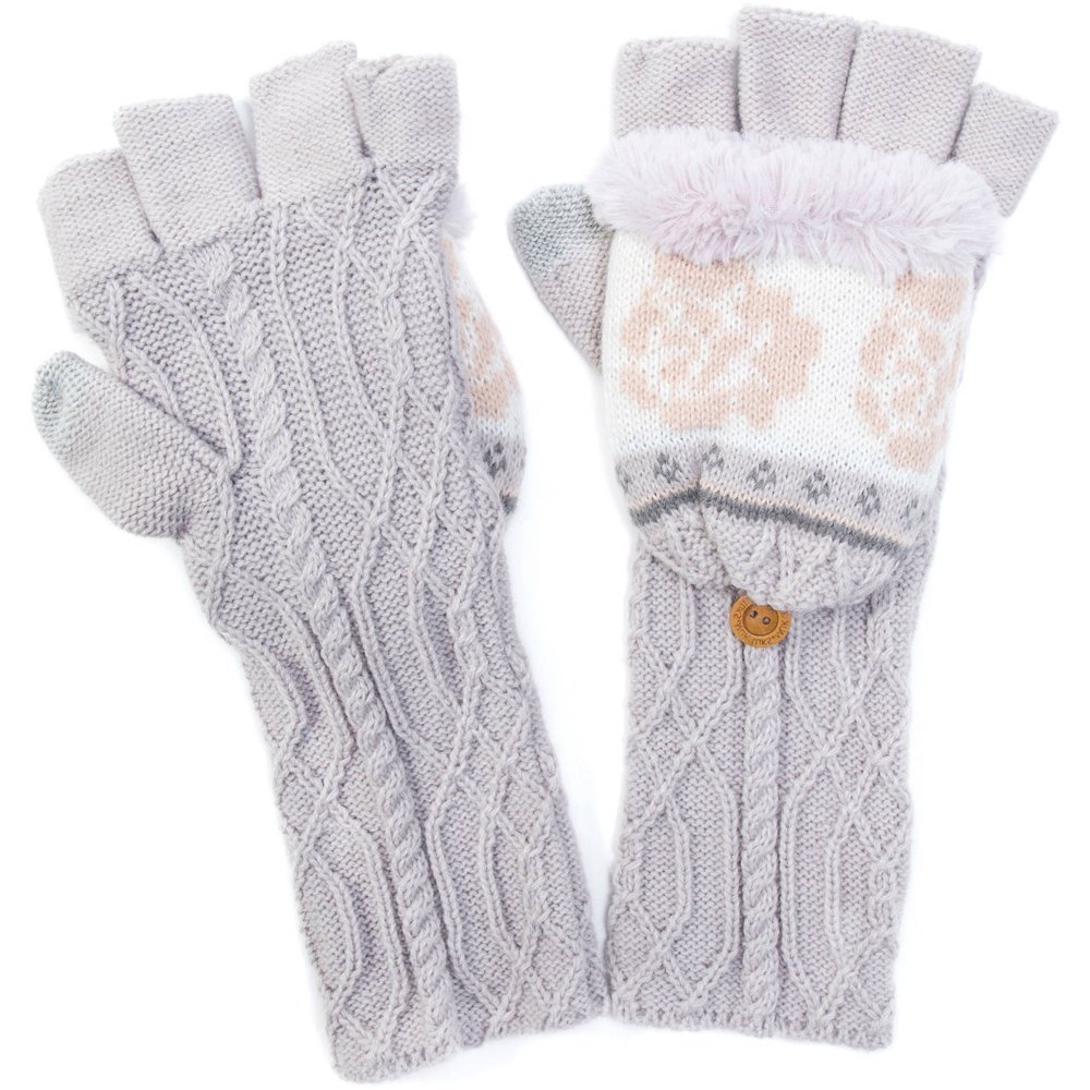 Muk Luks Women's Cottage Rose Long Flip Mittens