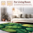 thumbnail image 2 of ODIKA 4' x 6' Machine Washable Non-Slip Area Rug, Tropical Leaf High Traffic Rug, Green, 10890, 2 of 7